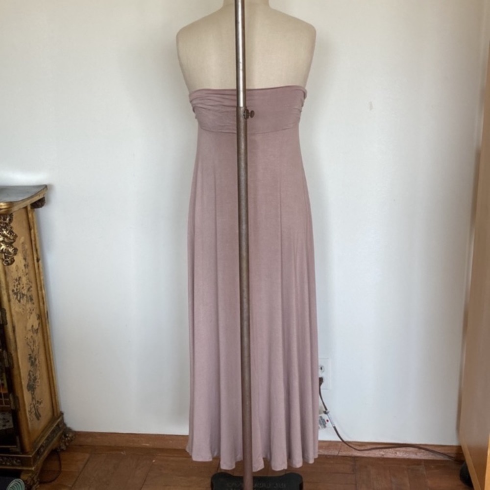Strapless flowy tube maxi dress. Can be worn as a skirt. Marked L but fits S - Picture 4 of 7